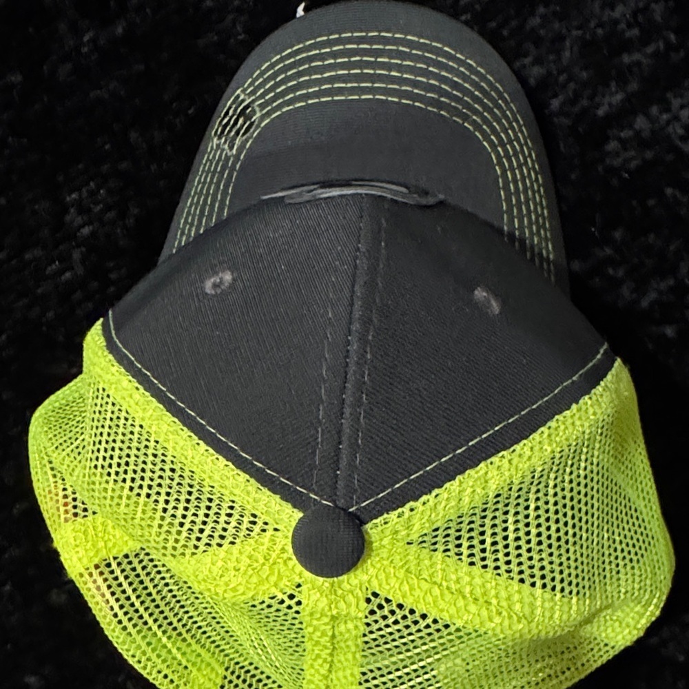 Black and Neon Green Cap with S Logo - Picture 6 of 6
